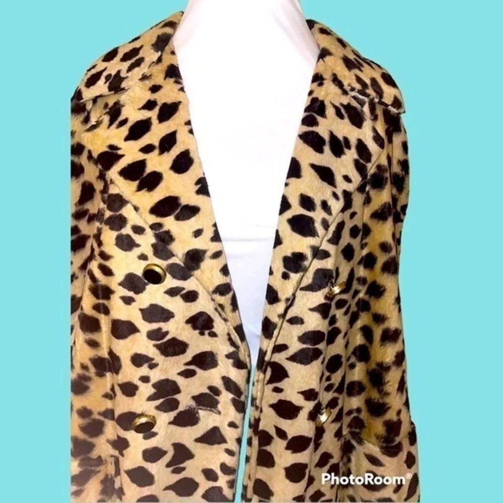 LEOPARD FUR Vintage Fab‎ YOUNG GENERATION  Cape One Size Fits All  MADE IN USA
